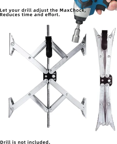 Miniatura 3 de Estabilizador de RV en forma de X XL (permite ajustar el taladro) con bloqueo de doble eje para vehículos recreativos, remolque de viaje o caravana