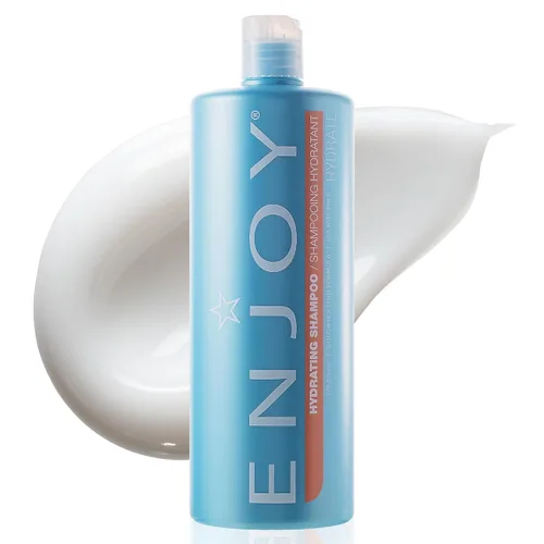 Miniatura 7 de Enjoy Champú hidratante de 10.1 fl oz, 10.1 fl oz, elimina el encrespamiento y desenreda el cabello seco, quebradizo o tratado químicamente Seguro