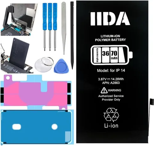 Miniatura 10 de IIDA Kit de reemplazo de batería para iPhone 11 con adhesivo de pantalla mejorado de alta capaicidad 3500 mAh real y capacidad completa 0 ciclos kit