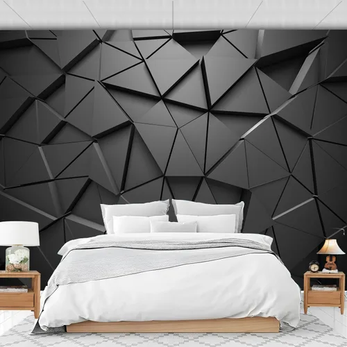 Miniatura 16 de FLFK Papel tapiz autoadhesivo 3D de bloques azules y blancos, murales de pared para despegar y pegar, póster grande para sala de estar, dormitorio