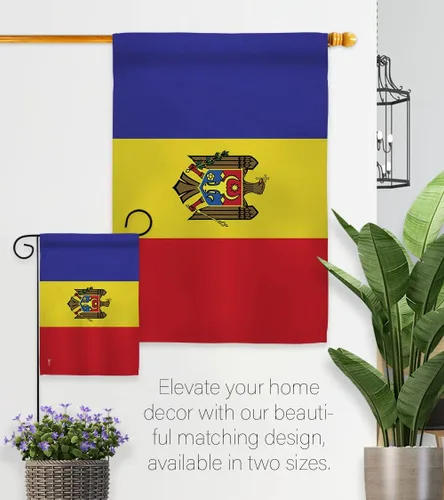 Miniatura 8 de Americana Home & Garden Bandera de jardín de Moldavia Regional Nación Internacional del Mundo País Particular Decoración de Casa Banner Pequeño