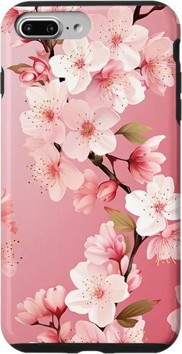 Miniatura 12 de Funda para iPhone 15 Pro Max Japón Pink Flower Sakura Florist Anime Cherry Blossom