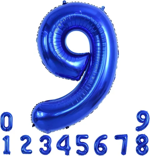 Miniatura 11 de TONIFUL Globo azul marino número 1 de 40 pulgadas de Mylar de gran tamaño azul oscuro digital 1 globo para fiesta de cumpleaños, despedida
