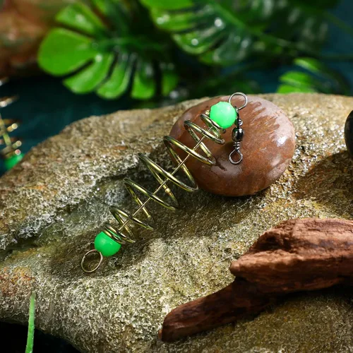 Miniatura 9 de Alimentador luminoso de pesca de carpa, lanzador de cebo, jaula de cebo, jaula de cebos de alimentador de pesca, señuelos jaula de canasta