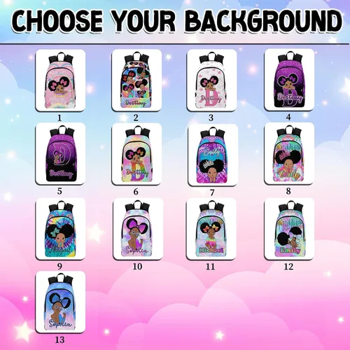 Miniatura 160 de Texto personalizado Elefante desgaste gafas mochila mochila mochila casual Daypack bolsa para mamá niñas, color86-4, Mochilas Daypack