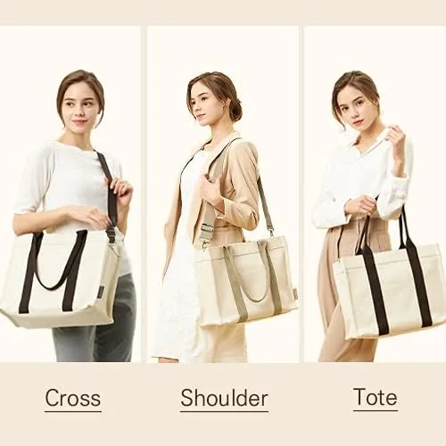 Miniatura 4 de Bebefit Bolsa de pañales con bolsa organizadora y bolsa aislada para mamá y papá material de espiga 12 bolsillos