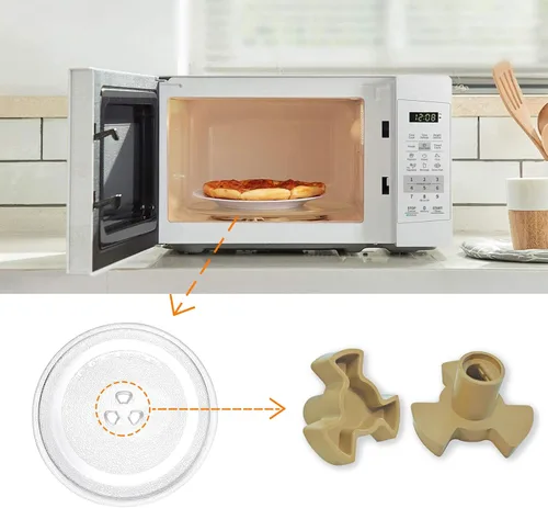 Miniatura 7 de 2 acopladores de placa giratoria para microondas, piezas de repuesto para horno de microondas, soporte de guía de rodillo, accesorios para plato