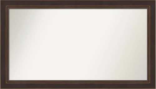 Miniatura 63 de Amanti Art Espejo de baño de bronce para sobre el fregadero, 24 x 24 pulgadas, espejo cuadrado de bronce Lara para tocador, marco de madera