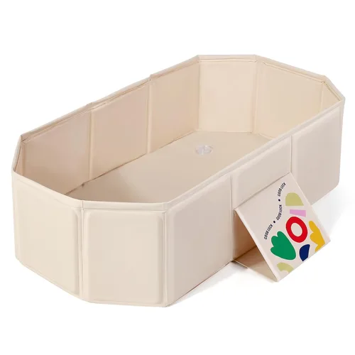 Miniatura 7 de Orzbow Bañera Plegable para Bebé, Bañera para Niños Pequeños con Base Antideslizante, Bañera Portátil para Niños Bebés de 12 Meses+ Viaje, Fácil
