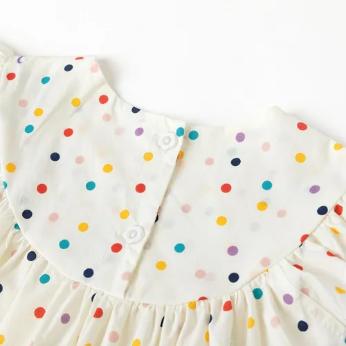Miniatura 6 de Simplee Kids Vestido Casual para Bebés Niñas, Vestido de Pinzas para Niñas Pequenas, Vestido de Sol con Estampado Floral para Primavera Verano 1-6