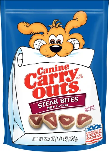 Miniatura 12 de Canine Carry Outs Golosinas para perros, sabor a carne, 22.5 onzas (paquete de 4)