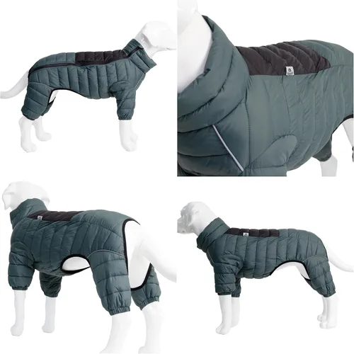 Miniatura 2 de ArmyGreen Abrigo para Perros - Chaleco reflectante cálido para perros pequeños, medianos y grandes, impermeable, resistente al viento, con Verde