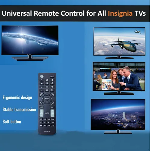 Miniatura 2 de Control remoto universal NS-RC4NA-18 compatible con todos los televisores LED LCD HDTV Insignia, no requiere configuración
