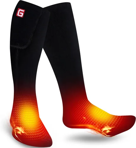 Calcetines térmicos para hombres y mujeres, calcetines eléctricos recargables con pilas, calcetines térmicos térmicos cálidos de invierno para