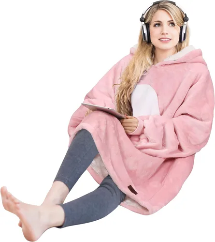 Miniatura 2 de Solaris - Sudadera tipo manta con capucha, cálida, supersuave y acogedora, de sherpa, para mujer, con bolsillo grande, el mejor regalo para tu