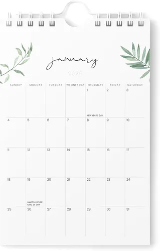 Miniatura 11 de Karto Mini calendario de pared 2025-2026, vertical de 6 x 9 pulgadas, julio de 2025 a diciembre de 2026, pequeño, versátil y fácil de planificar