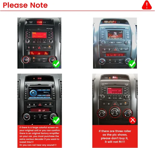 Miniatura 2 de Para Kia Sorento 2010-2012 Car CarPlay Android Navegación Automática Estéreo GPS Radio Reverse Cámara Pantalla 10 "IPS Pantalla Táctil Headunit