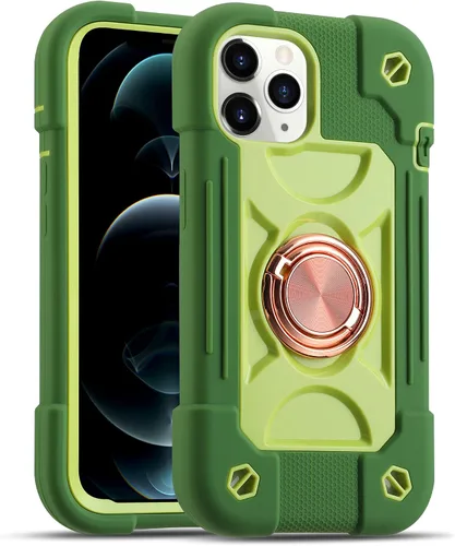Miniatura 81 de MARKILL Funda compatible con iPhone Air de 6.5 pulgadas 2025 con soporte de anillo giratorio de 360 grados, protección contra caídas de grado