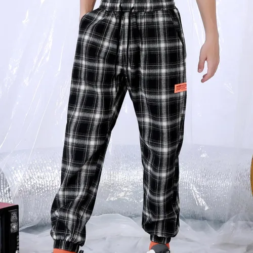 Miniatura 4 de Genanx Pantalones deportivos con cordón para hombre, pantalones deportivos con gráficos de letras, pantalones cargo punk, pantalones de hip hop