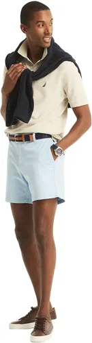 Miniatura 32 de Nautica playera polo clásica de mangas cortas, color sólido, para hombre