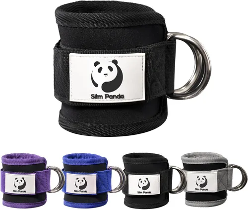 Slim Panda Correa de tobillo para máquina de cable, tobillo para patadas, abductores de cadera, entrenamientos de glúteos, extensiones de piernas,