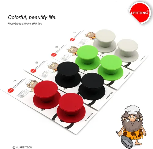 Miniatura 2 de Pomo universal de repuesto para tapas de cacerola, de silicona, resistente al calor, sin BPA, apto para lavavajillas, se adapta a sartenes y fundas
