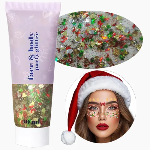 Miniatura 8 de Go Ho Gel de purpurina púrpura de sirena, purpurina holográfica para el cabello morado para niños y mujeres, lentejuelas gruesas para ojos, labios