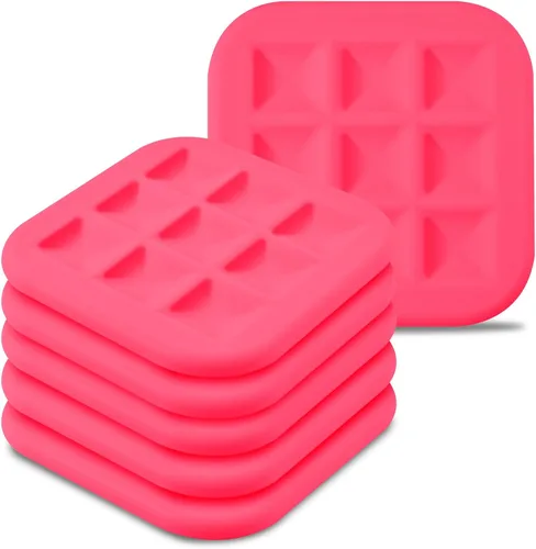 Miniatura 22 de Paquete de 6 salvamanteles de silicona para platos calientes, almohadillas calientes para cocina, salvamanteles para ollas y sartenes calientes