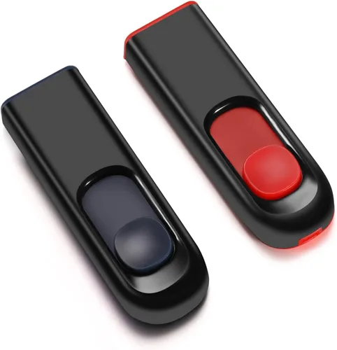 Maspen Unidad flash USB de 64 GB, paquete de 2 unidades de memoria USB de 64 GB, memoria USB para almacenamiento (2 colores, 64G)