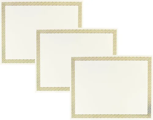 Miniatura 5 de Great Papers! Certificado de lámina trenzada, 8.5 x 11 pulgadas, 12 unidades (936060), dorado