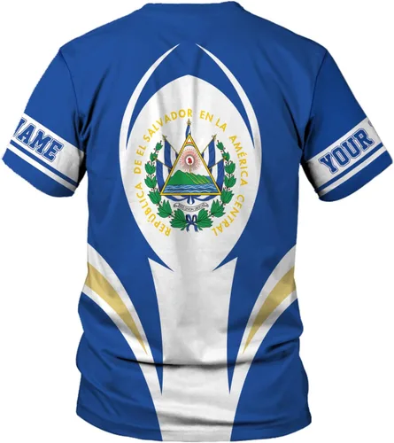 Miniatura 5 de Camiseta personalizada de El Salvador con bandera de El Salvador para hombres, mujeres, orgullo salvadoreño, camiseta de El Salvadoreña