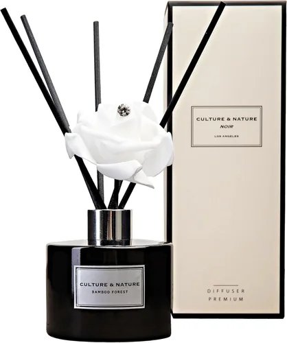 Miniatura 28 de CULTURE & NATURE - Set de difusor de varillas de 6.7 onzas líquidas (200ml) - Difusor con varillas perfumado a vainilla - Fragancia para el hogar