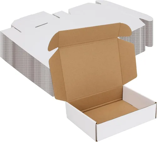 Miniatura 21 de MEBRUDY Cajas de envío de 4 x 4 x 2 pulgadas, paquete de 100 unidades, pequeñas cajas de cartón corrugado para enviar por correo, embalaje de Marrón