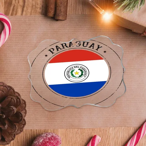 Miniatura 16 de Adorno de Navidad redondo de acrílico transparente de San Cristóbal y Nieves con la bandera nacional de San Cristóbal y Nieves, regalo de Navidad
