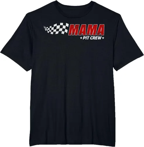 Miniatura 42 de Mama Pit Crew Race Car Birthday Family Matching Pit Crew Camiseta