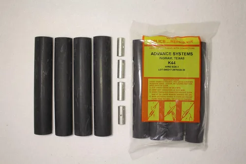K44 - Kit de empalme de alambre de bomba sumergible Reparación e instalación. #4 AWG, 4 cables fácil y confiable. Engarzarlo, encogerlo y olvídalo