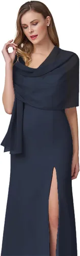 Miniatura 7 de Chales de gasa para mujer, bufandas para dama de honor, boda, noche, graduación, fiesta, ocasiones especiales, vestidos de 90 x 20 pulgadas