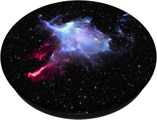 Miniatura 2 de Blue Nebula Galaxy Space Stars PopSockets - Soporte y agarre para teléfonos y tabletas, Negro