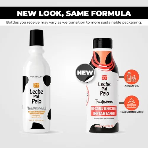 Miniatura 4 de Leche Pal Pelo - Tratamiento Reconstructor Instantáneo de Cabello con Soja, Trigo, Aloe y Aguacate. Proporciona Hidratación Intensiva-14.9 Onzas.