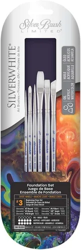 Miniatura 9 de Silver Brush Limited SW-1521S Silverwhite Juego de Detalle, 4 piezas de mango corto, juego profesional premium para artistas de pintura