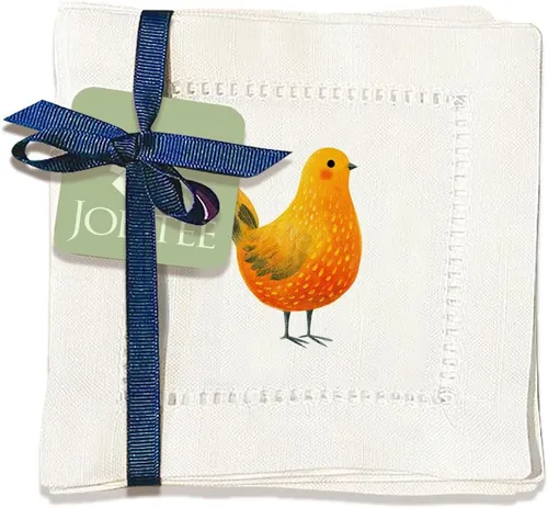Miniatura 11 de Jolitee Servilletas decorativas de cóctel con punto vainica, 6 x 6 pulgadas, lavables, similares al lino, hechas a mano para el entretenimiento
