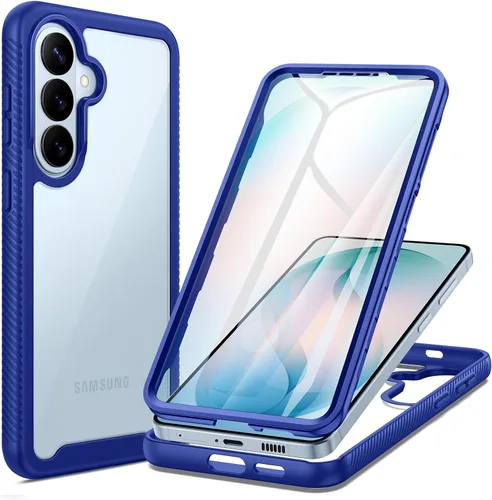Miniatura 9 de seacosmo Diseñada para funda de teléfono Galaxy A14 5G, cubierta de cuerpo completo a prueba de golpes, con protector de pantalla integrado, funda