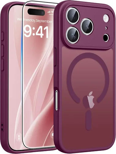 Miniatura 231 de FNTCASE - Funda para iPhone 16 Pro: magnética, mate, translúcida, de grado militar, protectora contra caídas, resistente, fina, duradera y a prueba