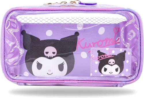 Miniatura 7 de Roffatide Anime Cinnamoroll Bolsa de maquillaje transparente azul impermeable Estuche cosmético holográfico PVC bolsa de viaje bolsa de embalaje