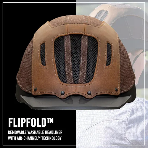 Miniatura 3 de Troxel Sierra Rugged Horse Riding Helmet, Low-Profile, Self-Adjustable Design, Safety Horseback Riding Gear Marrón