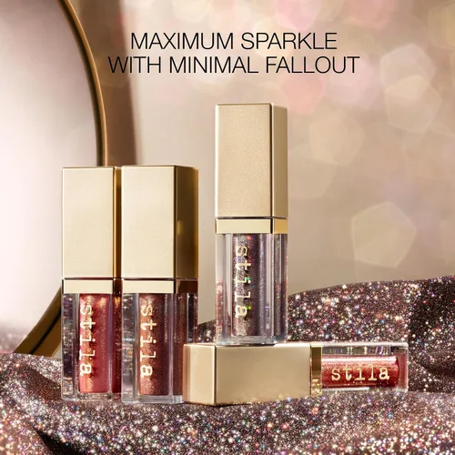 Miniatura 6 de Stila Magnificent Metals Glitter And Glow Sombra de ojos líquida Oro rosa retro