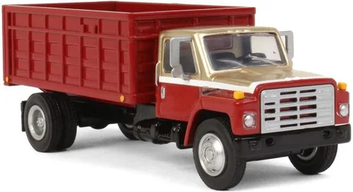 Miniatura 2 de Spec Cast 1/64 rojo y oro 1982 International S1954 camión de grano BAM-006
