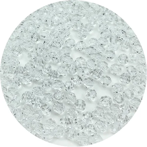 Miniatura 14 de 400 cuentas de cristal redondas acrílicas de 0.315 pulgadas (0.315 in), cuentas espaciadoras facetadas de color para hacer joyas, bricolaje, Rosa