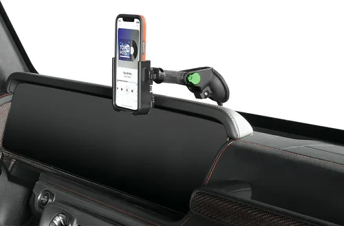 Miniatura 25 de WeatherTech WindshieldFone con extensión - Soporte universal para teléfono de coche montado en el parabrisas - Perillas billet negras