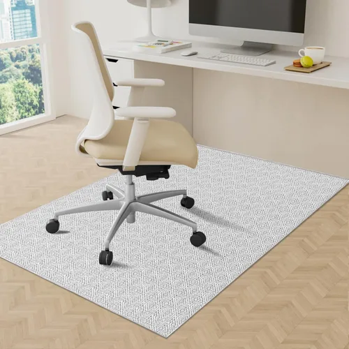 Miniatura 13 de KMAT Alfombrilla para silla de oficina, 36 x 48 pulgadas, protector de suelo de trabajo pesado para madera dura/baldosas, alfombrilla de suelo Negro